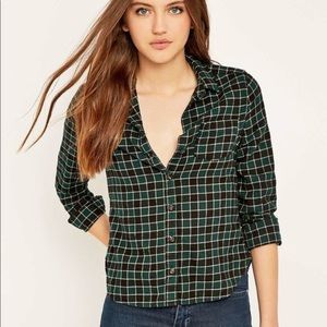 black and green flannel